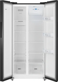 Холодильник Weissgauff WSBS 500 Inverter NoFrost Black 2-хкамерн. черный стекло инвертер - купить недорого с доставкой в интернет-магазине
