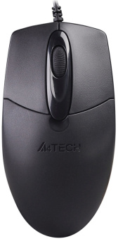 Мышь A4Tech OP-720S черный оптическая (1200dpi) silent USB (2but) - купить недорого с доставкой в интернет-магазине
