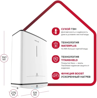 Водонагреватель Ariston Velis Tech ABSE Dry 50 1.5кВт 50л электрический настенный/белый - купить недорого с доставкой в интернет-магазине