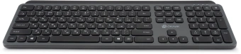 Клавиатура Оклик K859W серый/черный USB беспроводная slim Multimedia (2002136) - цена, купить или заказать с доставкой в интернет-магазине Клавиатура Оклик K859W серый/черный USB беспроводная slim Multimedia (2002136) - купить недорого с доставкой в интернет-магазине