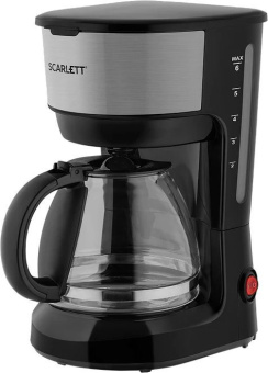 Кофеварка капельная Scarlett SC-CM33012 600Вт черный - купить недорого с доставкой в интернет-магазине