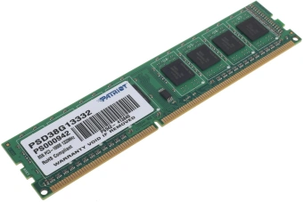 Память DDR3 8Gb 1333MHz Patriot PSD38G13332 RTL PC3-10600 CL9 DIMM 240-pin 1.5В dual rank Ret - купить недорого с доставкой в интернет-магазине
