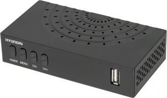 Ресивер DVB-T2 Hyundai H-DVB440 черный - купить недорого с доставкой в интернет-магазине