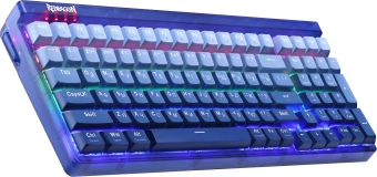 Клавиатура Redragon Garen Pro механическая синий USB беспроводная BT/Radio for gamer LED (71745) кабель 1.5м - купить недорого с доставкой в интернет-магазине