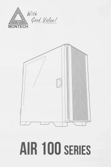 Корпус Montech Air 100 Lite черный без БП mATX 6x120mm 4x140mm 1xUSB2.0 2xUSB3.0 audio bott PSU - купить недорого с доставкой в интернет-магазине