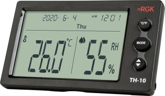 Термогигрометр RGK TH-10 портативный черный (776356) - купить недорого с доставкой в интернет-магазине