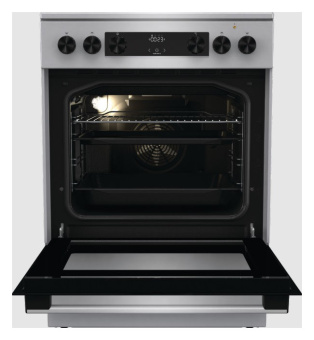 Плита Электрическая Gorenje GECS6C70XC нержавеющая сталь стеклокерамика (без крышки) - купить недорого с доставкой в интернет-магазине