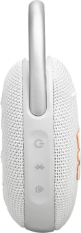 Колонка порт. JBL Clip 5 белый 7W Mono BT 1400mAh - купить недорого с доставкой в интернет-магазине