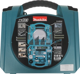 Набор принадлежностей Makita D-42042 103 предмета (жесткий кейс) - купить недорого с доставкой в интернет-магазине