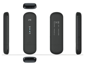 Модем 2G/3G/4G ZTE MF79N USB Wi-Fi Firewall +Router внешний черный - купить недорого с доставкой в интернет-магазине