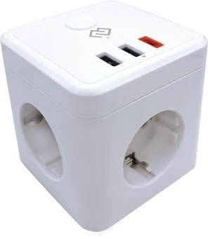 Умная розетка Digma DiPlug Cube 1 EU Wi-Fi белый (DPC13S) - купить недорого с доставкой в интернет-магазине