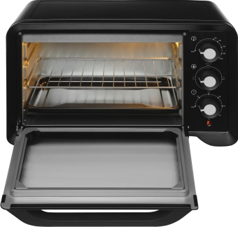 Мини-печь Hyundai MIO-HY103 20л. 1380Вт черный - купить недорого с доставкой в интернет-магазине