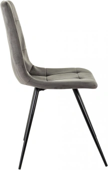 Стул для дома Бюрократ CH-K1_4 комплект 4шт т.серый Holland 18 металл черный на ножках (CH-K1_1/HL18_4) - купить недорого с доставкой в интернет-магазине