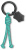 Кольцо для ключей Victorinox (4.1895.S) бирюзовый блистер - купить недорого с доставкой в интернет-магазине