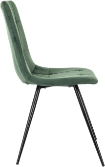 Стул для дома Бюрократ CH-K1_4 комплект 4шт зеленый Holland 30 металл черный на ножках (CH-K1_1/HL30_4) - купить недорого с доставкой в интернет-магазине