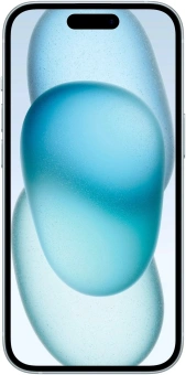 Смартфон Apple A3090 iPhone 15 128Gb 6Gb голубой моноблок 3G 4G 1Sim 6.1" 1179x2556 iOS 17 48Mpix 802.11 a/b/g/n/ac/ax NFC GPS GSM900/1800 Protect - купить недорого с доставкой в интернет-магазине