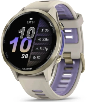 Смарт-часы Garmin Forerunner 970 47мм 1.4" AMOLED корп.серый рем.серый/синий (010-02969-12) - купить недорого с доставкой в интернет-магазине
