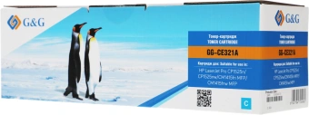Картридж лазерный G&G GG-CE321A голубой (1300стр.) для HP LJ Pro CP1525n/CP1525nw/CM1415fn MFP/CM1415fnw MFP - купить недорого с доставкой в интернет-магазине