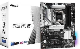 Материнская плата Asrock B760 PRO RS Soc-1700 Intel B760 4xDDR5 ATX AC`97 8ch(7.1) 2.5Gg RAID+HDMI+DP - купить недорого с доставкой в интернет-магазине