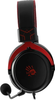 Наушники с микрофоном A4Tech Bloody M590i красный/черный 1м мониторные USB оголовье (M590I SPORTS RED) - купить недорого с доставкой в интернет-магазине