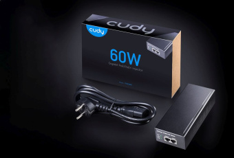 Инжектор PoE Cudy POE300 10/100/1000BASE-T 60Вт 53В(DC) - купить недорого с доставкой в интернет-магазине