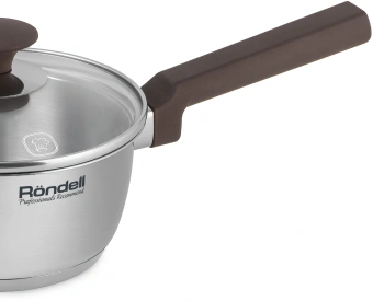 Ковш Rondell Coffee Bean RDS-1643 1.3л. d=16см (с крышкой) стальной - купить недорого с доставкой в интернет-магазине