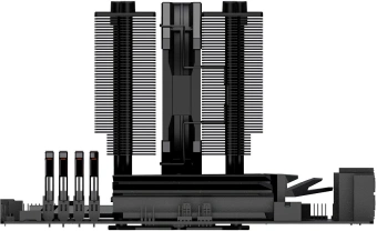 Устройство охлаждения(кулер) ID-Cooling SE-207-XT Slim Soc-AM5/AM4/1200/1700/1851 черный 4-pin 15-35dB Al+Cu 220W 760gr Ret - купить недорого с доставкой в интернет-магазине