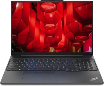 Ноутбук Lenovo ThinkPad E16 G1 Core i5 1335U 8Gb SSD512Gb Intel UHD Graphics 16" IPS WUXGA (1920x1200) без ОС black WiFi BT Cam (21JN009KRT) - купить недорого с доставкой в интернет-магазине
