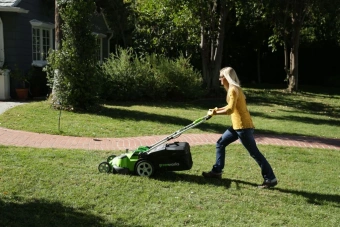 Газонокосилка роторная Greenworks G40LM49DB (2500207) - купить недорого с доставкой в интернет-магазине