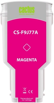 Картридж струйный Cactus CS-F9J77A 727 XXL пурпурный (300мл) для HP DJ T920/T930/T1500/T1530/T2500/T2530 с чипом - купить недорого с доставкой в интернет-магазине