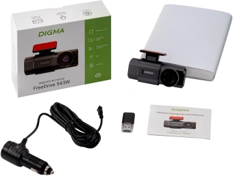Видеорегистратор Digma FreeDrive 943W черный 4Mpix 1440x2560 110гр. SA 223 - купить недорого с доставкой в интернет-магазине