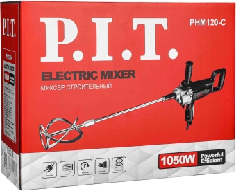 Дрель-миксер P.I.T. PHM120-C 1050Вт ключевой - купить недорого с доставкой в интернет-магазине