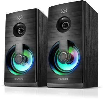 Колонки Sven SPS-512 2.0 черный 6Вт - купить недорого с доставкой в интернет-магазине