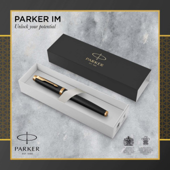 Ручка перьев. Parker IM Premium F323 (CW1931646) Black GT F сталь нержавеющая подар.кор. - купить недорого с доставкой в интернет-магазине