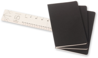 Блокнот Moleskine CAHIER JOURNAL QP318 Large 130х210мм обложка картон 80стр. нелинованный черный (3шт) - купить недорого с доставкой в интернет-магазине