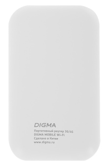 Модем 3G/4G Digma Mobile WiFi DMW1880 USB Wi-Fi Firewall +Router внешний белый - купить недорого с доставкой в интернет-магазине