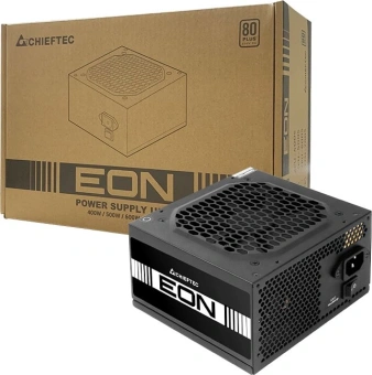 Блок питания Chieftec ATX 400W Eon ZPU-400S 80 PLUS WHITE (20+4pin) APFC 120mm fan 4xSATA - купить недорого с доставкой в интернет-магазине