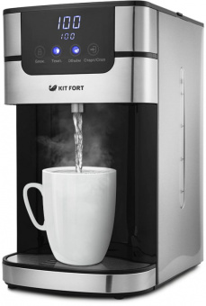 Термопот Kitfort КТ-2501 4л. 2618Вт черный/серебристый - купить недорого с доставкой в интернет-магазине