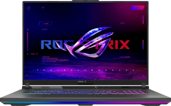 Ноутбук Asus ROG Strix G18 G814PM-S8074 Ryzen 9 8940HX 16Gb SSD1Tb NVIDIA GeForce RTX 5060 8Gb 18" IPS WUXGA (1920x1200) без ОС grey WiFi BT Cam (90NR0L29-M003Y0) - купить недорого с доставкой в интернет-магазине
