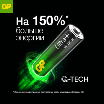 Батарея GP Ultra Plus Alkaline 24AUPA21-2CRSB4 AAA (4шт) блистер - купить недорого с доставкой в интернет-магазине