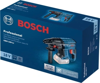 Перфоратор Bosch GBH 180-LI BL патрон:SDS-plus уд.:2Дж аккум. - купить недорого с доставкой в интернет-магазине