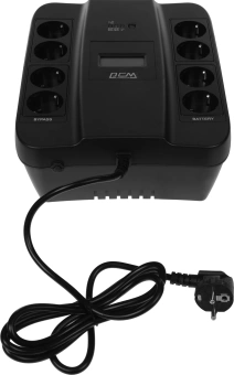 Источник бесперебойного питания Powercom Spider SPD-550U LCD USB 330Вт 550ВА черный - купить недорого с доставкой в интернет-магазине