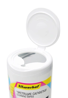 Салфетки Silwerhof 671215 для компьютеров и оргтехники туба 100шт влажных - купить недорого с доставкой в интернет-магазине