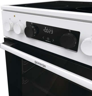 Плита Электрическая Gorenje GEC5C61WG белый стеклокерамика (без крышки) - купить недорого с доставкой в интернет-магазине