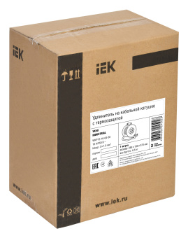 Удлинитель силовой IEK Industrial (WKP15-16-04-50) 3x1.5кв.мм 4розет. 50м ПВС 16A катушка желтый - купить недорого с доставкой в интернет-магазине