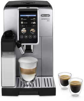Кофемашина Delonghi Dinamica Plus ECAM380.85.SB 1450Вт серебристый/черный - купить недорого с доставкой в интернет-магазине