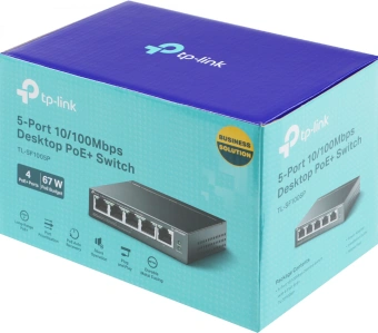 Коммутатор TP-Link TL-SF1005P (L2) 5x100Мбит/с 4PoE 58W неуправляемый - купить недорого с доставкой в интернет-магазине