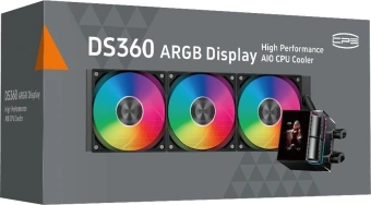 Система водяного охлаждения PcCooler DS360 Display ARGB Soc-AM5/AM4/1200/1700/1851 черный 4-pin 39.8dB Al LCD 310W Ret (DS360-BKAWXY-GL) - купить недорого с доставкой в интернет-магазине