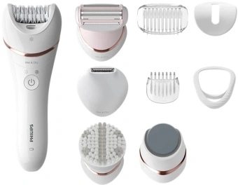 Эпилятор Philips BRE740/11 скор.:2 насад.:8 от аккум. белый - купить недорого с доставкой в интернет-магазине