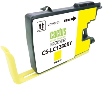 Картридж струйный Cactus CS-LC1280XY желтый (16.6мл) для Brother MFC-J6510/6910DW с чипом - купить недорого с доставкой в интернет-магазине